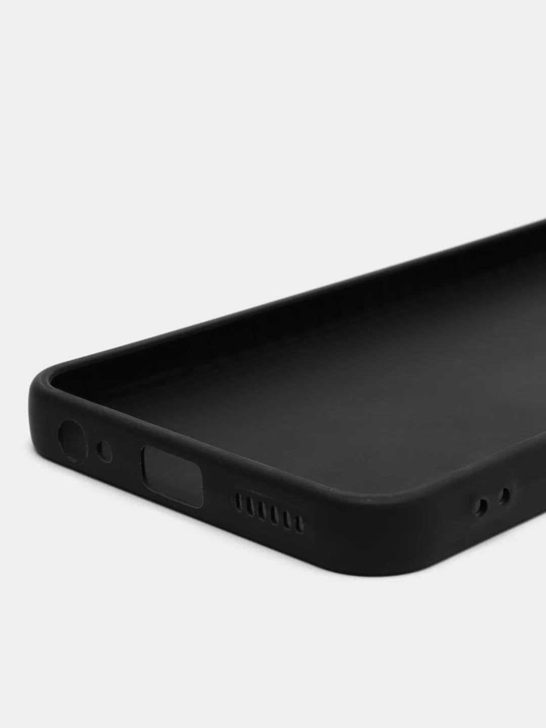 Черный силиконовый чехол на на Infinix Smart 6 (Инфиникс Смарт 6), матовый, с защитой камеры