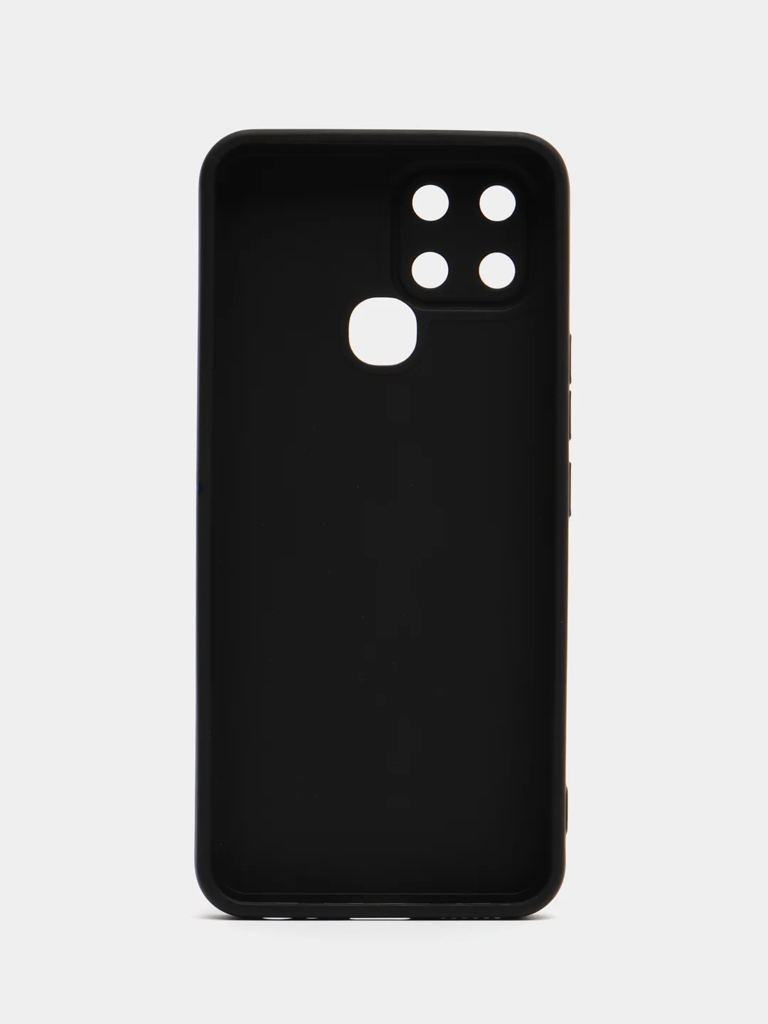 Черный силиконовый чехол на на Infinix Smart 6 (Инфиникс Смарт 6), матовый, с защитой камеры