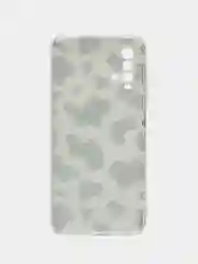 Золотистый хаки силиконовый чехол на Xiaomi Redmi 9T / Редми 9Т прозрачный, с рисунком, защита камеры