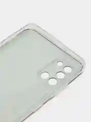 Медный силиконовый чехол на Samsung Galaxy A31 / Самсунг А31 прозрачный с рисунком, защита камеры