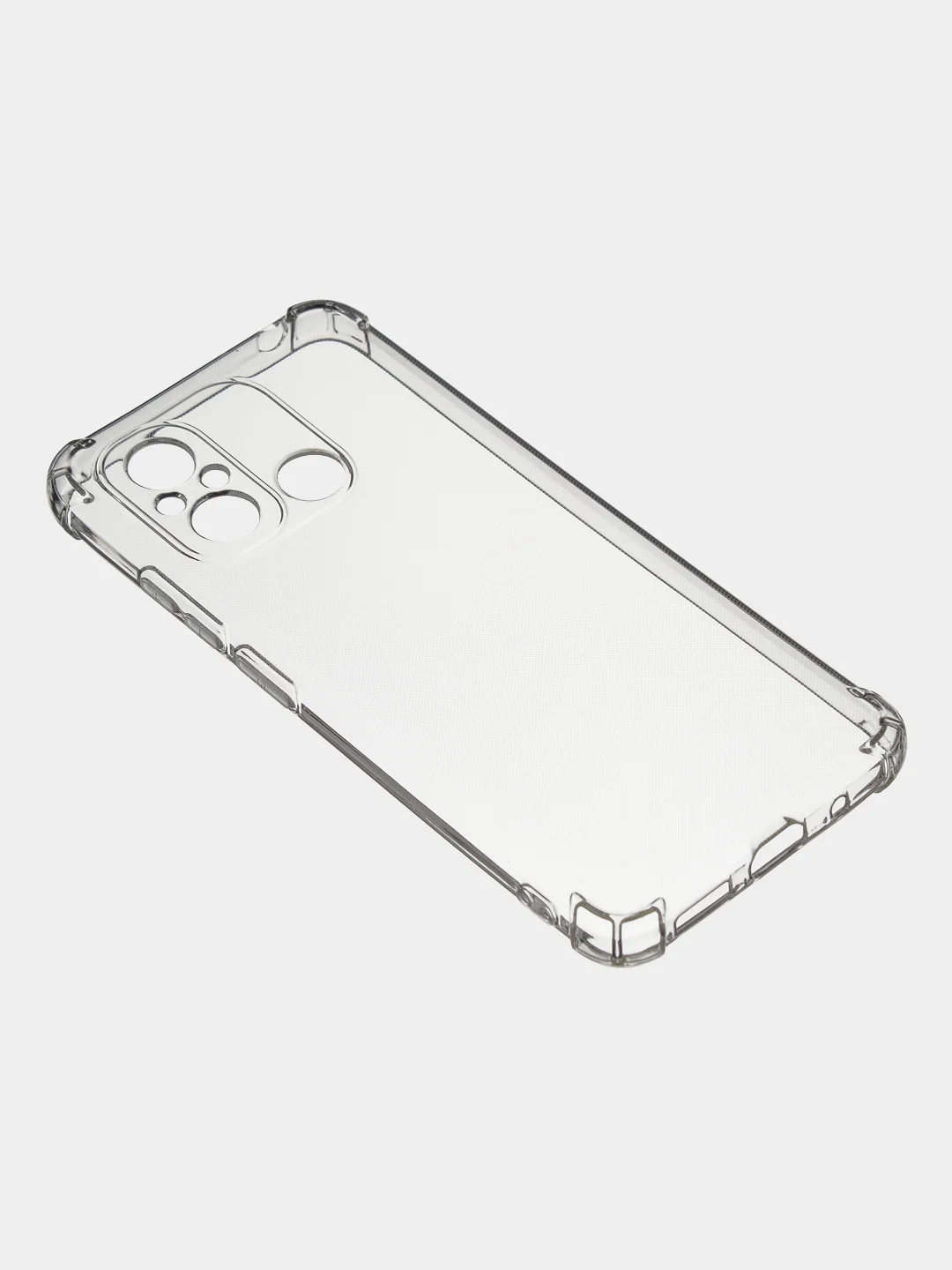 Чехол для Redmi 12C / Poco C55 прозрачный силиконовый с усиленными углами
