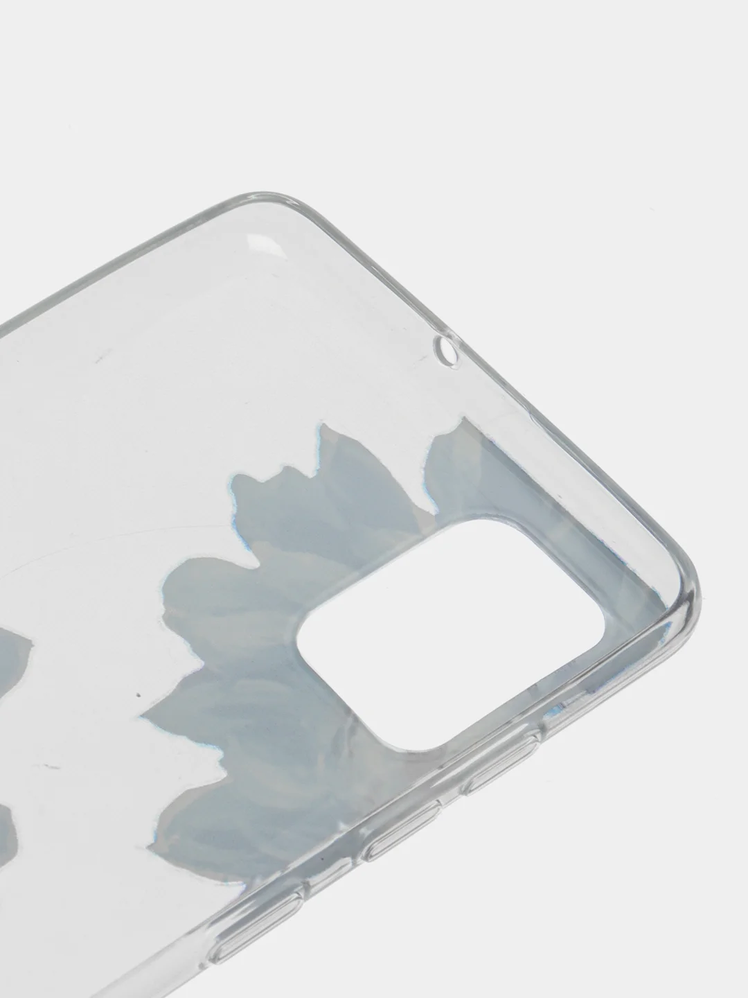 Лазурный силиконовый чехол на Samsung Galaxy A51 / Самсунг А51 прозрачный с рисунком, защита камеры