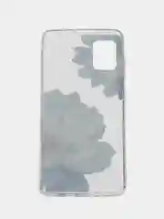 Лазурный силиконовый чехол на Samsung Galaxy A51 / Самсунг А51 прозрачный с рисунком, защита камеры