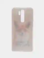 Оранжевый силиконовый чехол на Xiaomi Redmi Note 8 Pro / Сяоми Редми Нот 8 Про прозрачный с рисунком