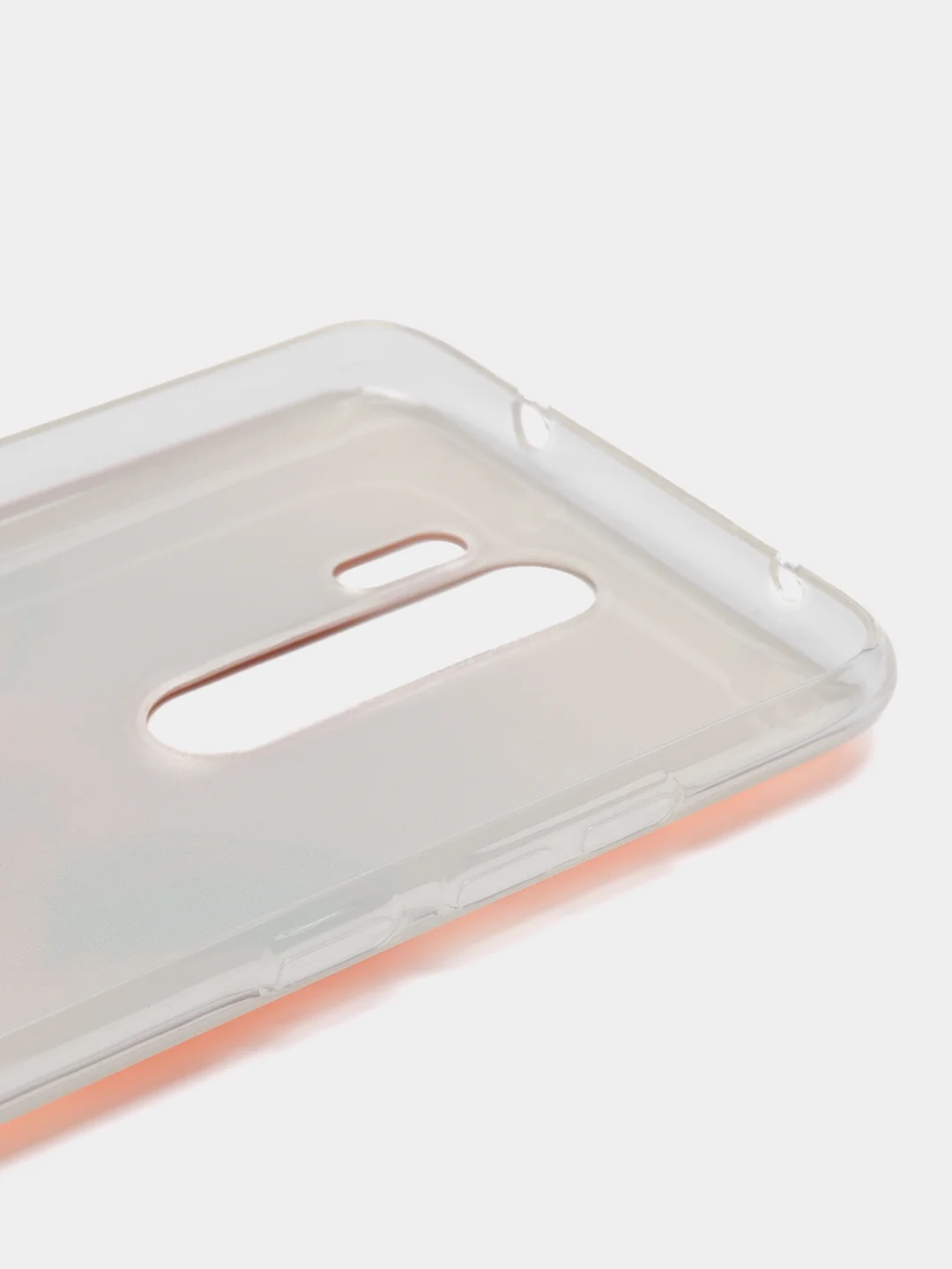 Оранжевый силиконовый чехол на Xiaomi Redmi Note 8 Pro / Сяоми Редми Нот 8 Про прозрачный с рисунком