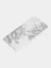 Пудровый силиконовый чехол на Xiaomi Poco X3/X3 Pro / Сяоми Poco X3/Х3 Про прозрачный, с рисунком