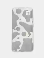 Терракотовый силиконовый чехол на Xiaomi Redmi 9C / Сяоми Редми 9С прозрачный с рисунком, защита камеры
