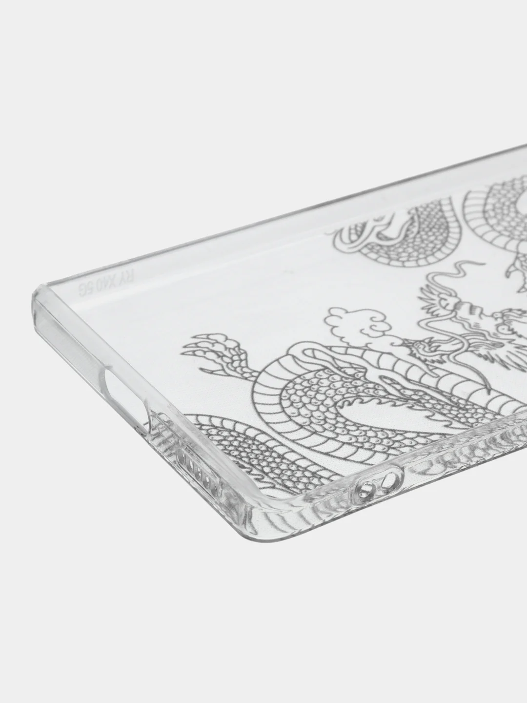 Пудровый силиконовый чехол на Honor X9A / Хонор X9A прозрачный, с рисунком, защита камеры