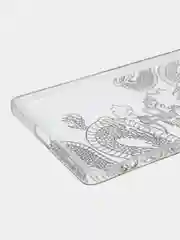 Пудровый силиконовый чехол на Honor X9A / Хонор X9A прозрачный, с рисунком, защита камеры