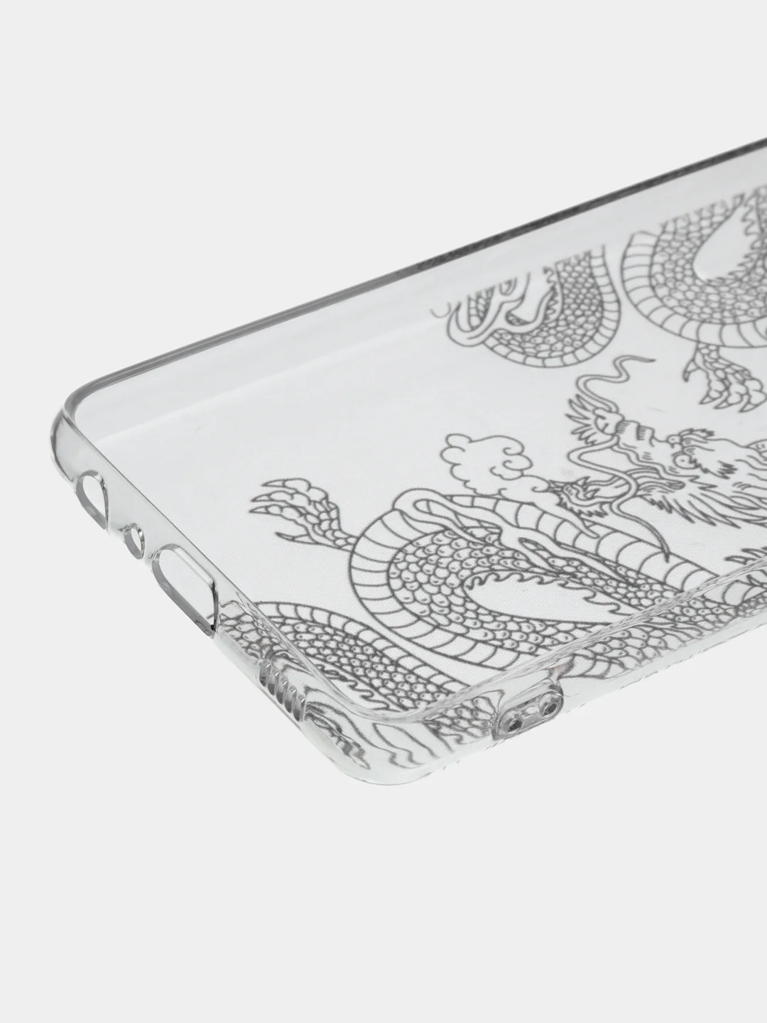 Пудровый силиконовый чехол на Samsung Galaxy A32 / Самсунг А32 прозрачный с рисунком, защита камеры