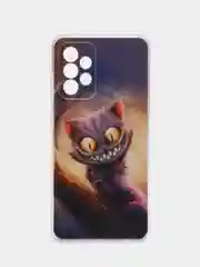 Индиго силиконовый чехол на Samsung Galaxy A52/A52s / Самсунг А52/A52s прозрачный, с рисунком