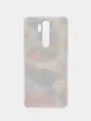 Кремовый силиконовый чехол на Xiaomi Redmi Note 8 Pro / Сяоми Редми Нот 8 Про прозрачный с рисунком