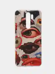 Кремовый силиконовый чехол на Xiaomi Redmi Note 8 Pro / Сяоми Редми Нот 8 Про прозрачный с рисунком