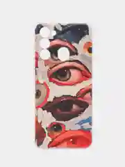 Кремовый чехол на Tecno Spark Go 2022/8C/9 / Текно Спарк Гоу 2022/8С/9 прозрачный, с рисунком