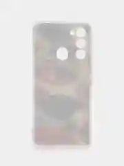Кремовый чехол на Tecno Spark Go 2022/8C/9 / Текно Спарк Гоу 2022/8С/9 прозрачный, с рисунком