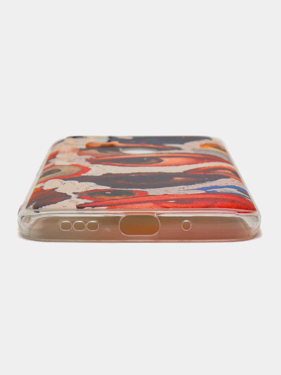 Кремовый силиконовый чехол на Xiaomi Redmi 9C / Сяоми Редми 9С прозрачный с рисунком, защита камеры
