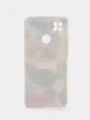 Кремовый силиконовый чехол на Xiaomi Redmi 9C / Сяоми Редми 9С прозрачный с рисунком, защита камеры