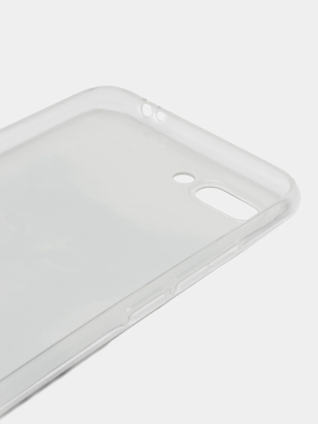 Молочный силиконовый чехол на Honor 10 / Хонор 10 прозрачный, с рисунком, защита камеры
