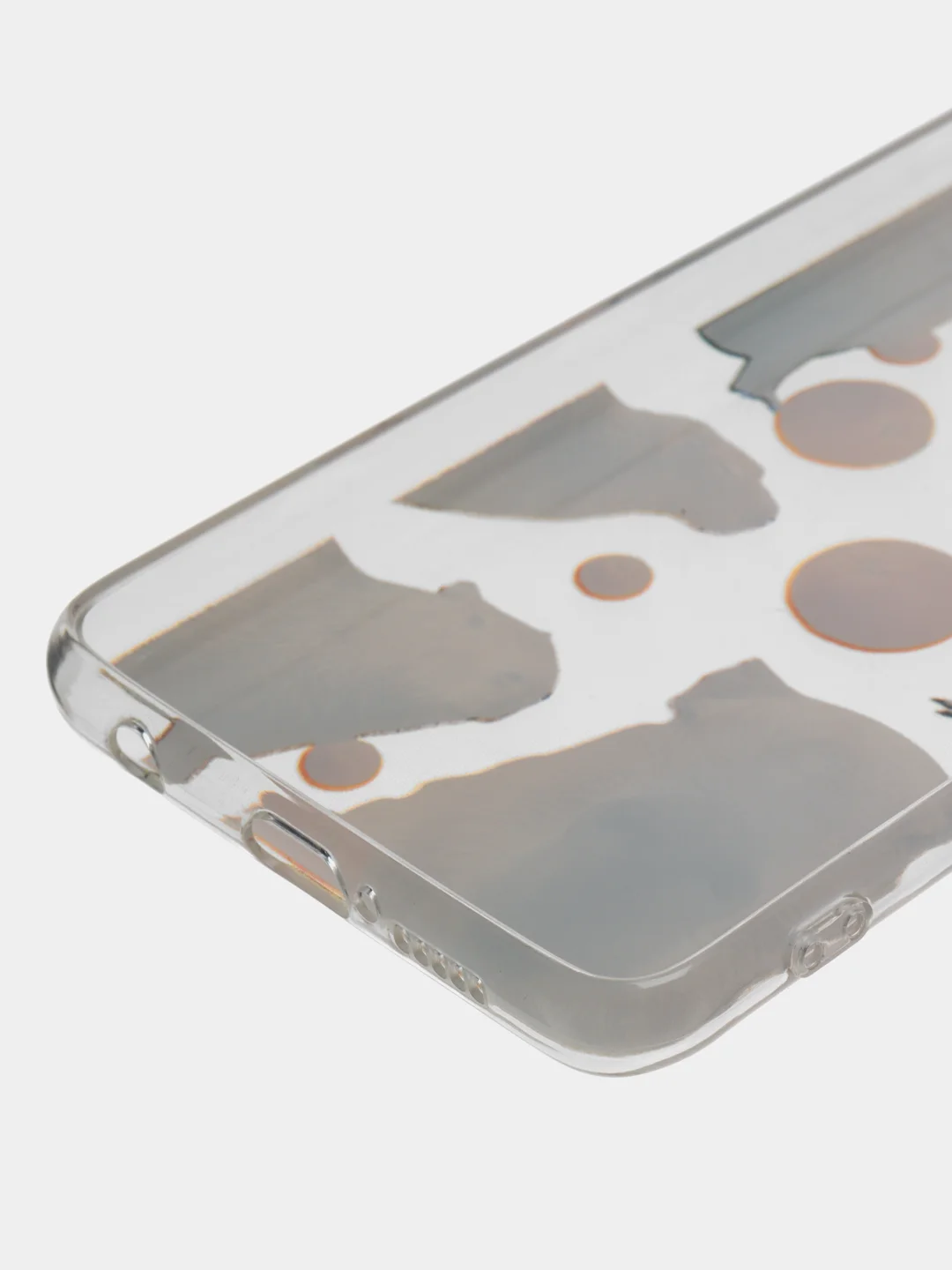 Терракотовый силиконовый чехол на Xiaomi Poco X3/X3 Pro / Сяоми Poco X3/Х3 Про прозрачный, с рисунком