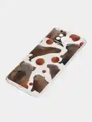 Терракотовый силиконовый чехол на Xiaomi Poco X3/X3 Pro / Сяоми Poco X3/Х3 Про прозрачный, с рисунком