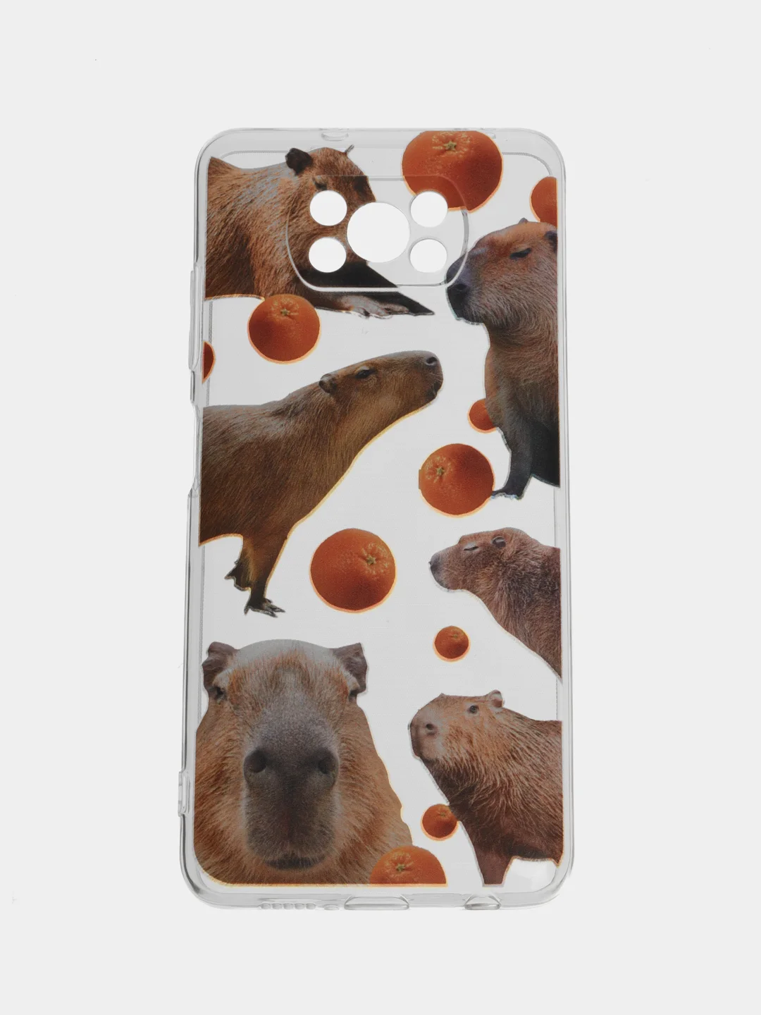 Терракотовый силиконовый чехол на Xiaomi Poco X3/X3 Pro / Сяоми Poco X3/Х3 Про прозрачный, с рисунком