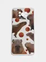 Терракотовый силиконовый чехол на Xiaomi Poco X3/X3 Pro / Сяоми Poco X3/Х3 Про прозрачный, с рисунком