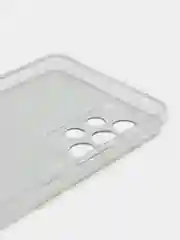 Серый чехол на Samsung Galaxy A53 5G / Галакси А53 5G прозрачный, с рисунком, защита камеры