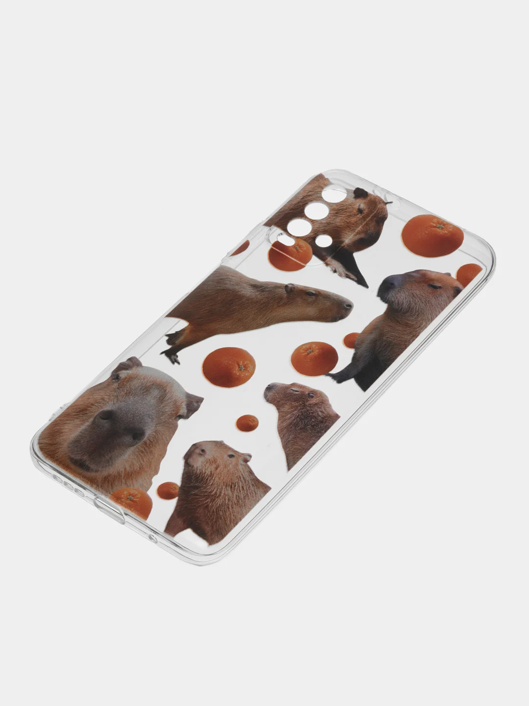 Терракотовый силиконовый чехол на Xiaomi Redmi 9T / Редми 9Т прозрачный, с рисунком, защита камеры