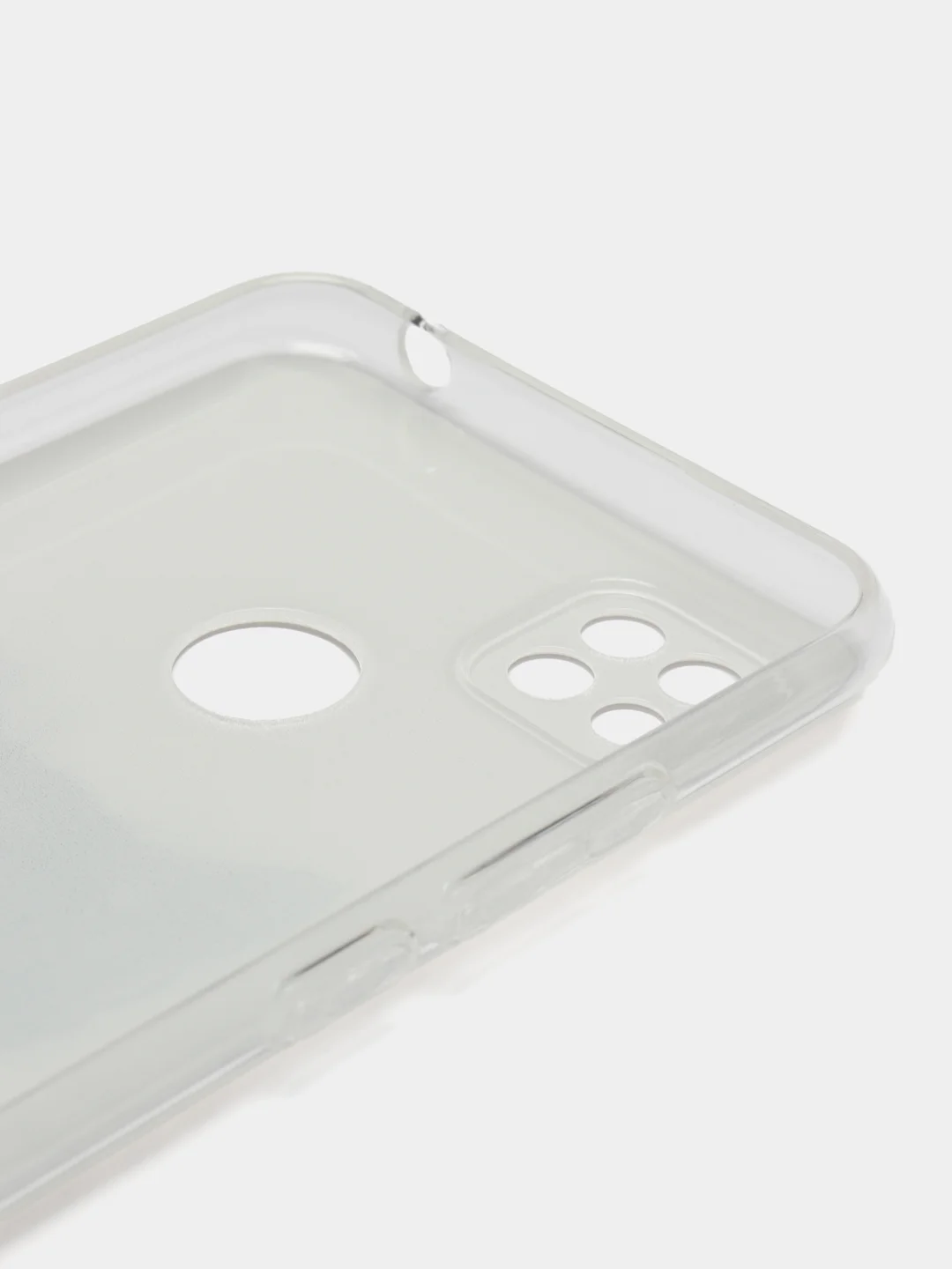 Молочный силиконовый чехол на Xiaomi Redmi 9C / Сяоми Редми 9С прозрачный с рисунком, защита камеры