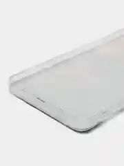 Фиолетовый силиконовый чехол на Samsung Galaxy A51 / Самсунг А51 прозрачный с рисунком, защита камеры