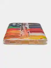 Бордовый силиконовый чехол на Samsung Galaxy A31 / Самсунг А31 прозрачный с рисунком, защита камеры