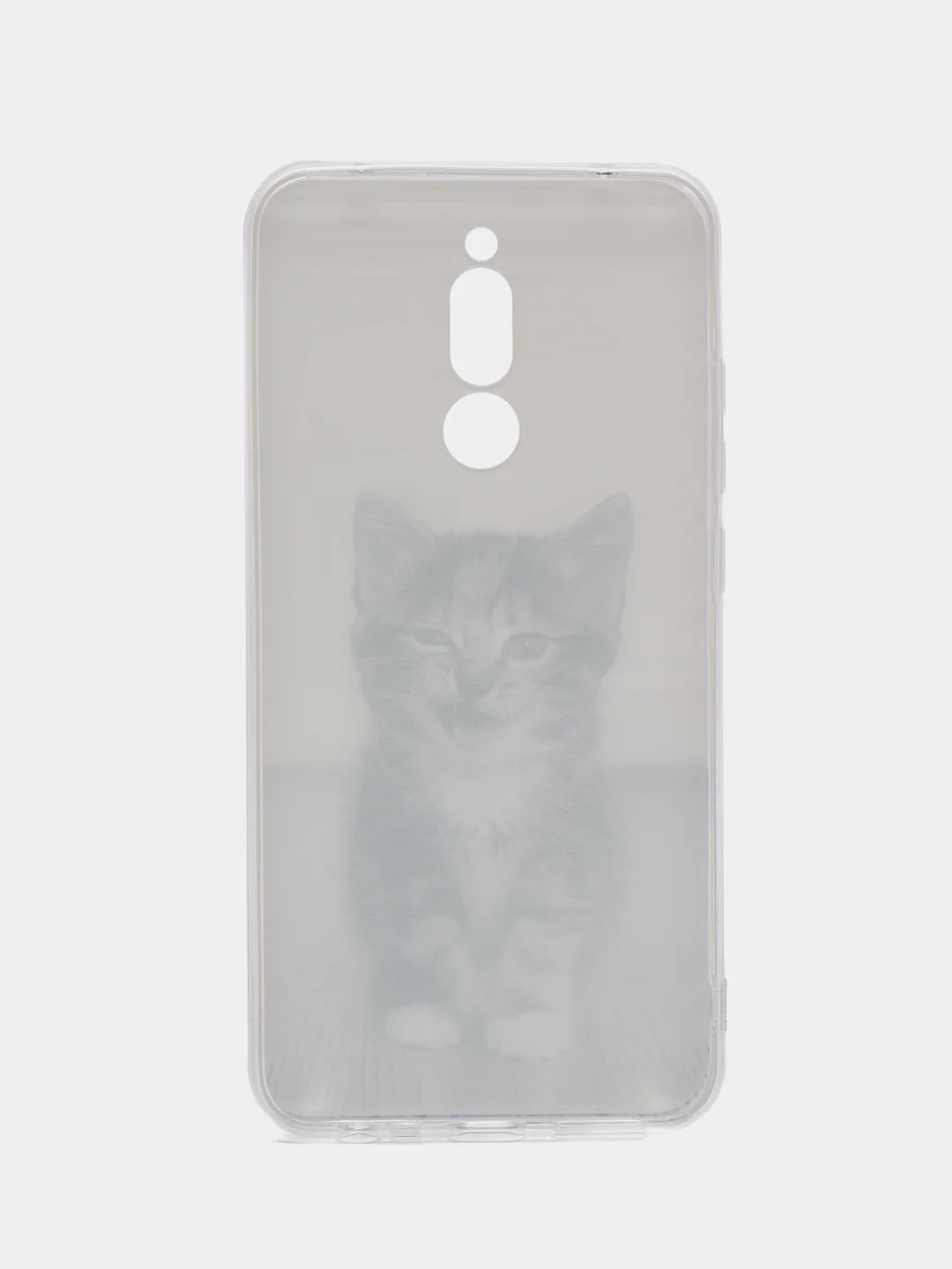 Молочный силиконовый чехол на Xiaomi Redmi 8 / Сяоми Редми 8 прозрачный, с рисунком, защита камеры