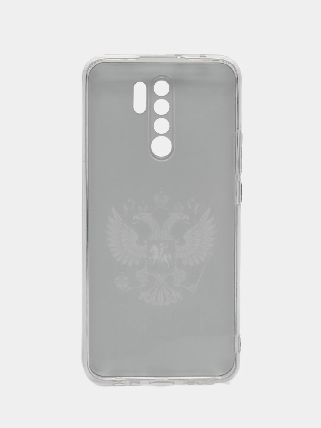 Темно-синий силиконовый чехол на Xiaomi Redmi 9 / Сяоми Редми 9 прозрачный, с рисунком, защита камеры