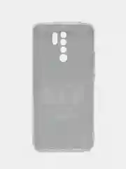 Темно-синий силиконовый чехол на Xiaomi Redmi 9 / Сяоми Редми 9 прозрачный, с рисунком, защита камеры