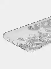Пудровый силиконовый чехол на Samsung Galaxy A51 / Самсунг А51 прозрачный с рисунком, защита камеры