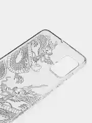 Пудровый силиконовый чехол на Samsung Galaxy A51 / Самсунг А51 прозрачный с рисунком, защита камеры