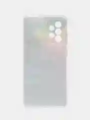 Пурпурный силиконовый чехол на Samsung Galaxy A52/A52s / Самсунг А52/A52s прозрачный, с рисунком