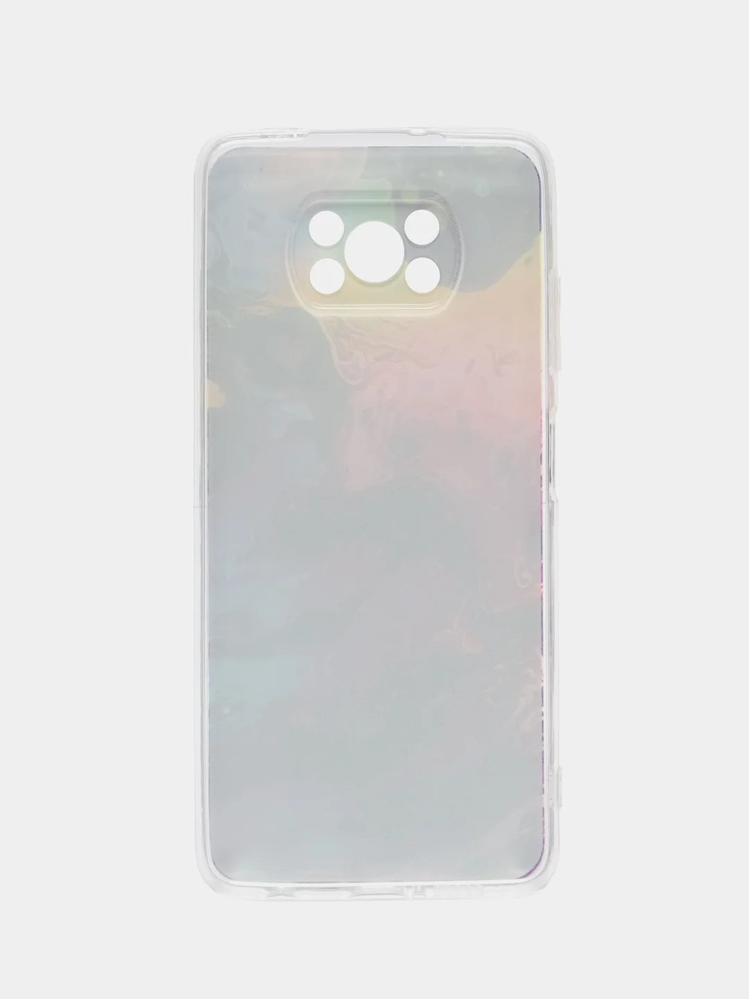 Пурпурный силиконовый чехол на Xiaomi Poco X3/X3 Pro / Сяоми Poco X3/Х3 Про прозрачный, с рисунком