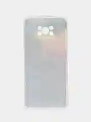 Пурпурный силиконовый чехол на Xiaomi Poco X3/X3 Pro / Сяоми Poco X3/Х3 Про прозрачный, с рисунком