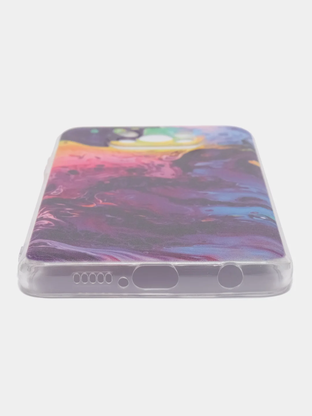 Пурпурный силиконовый чехол на Xiaomi Poco X3/X3 Pro / Сяоми Poco X3/Х3 Про прозрачный, с рисунком