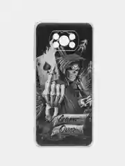 Зелёный хаки силиконовый чехол на Xiaomi Poco X3/X3 Pro / Сяоми Poco X3/Х3 Про прозрачный, с рисунком