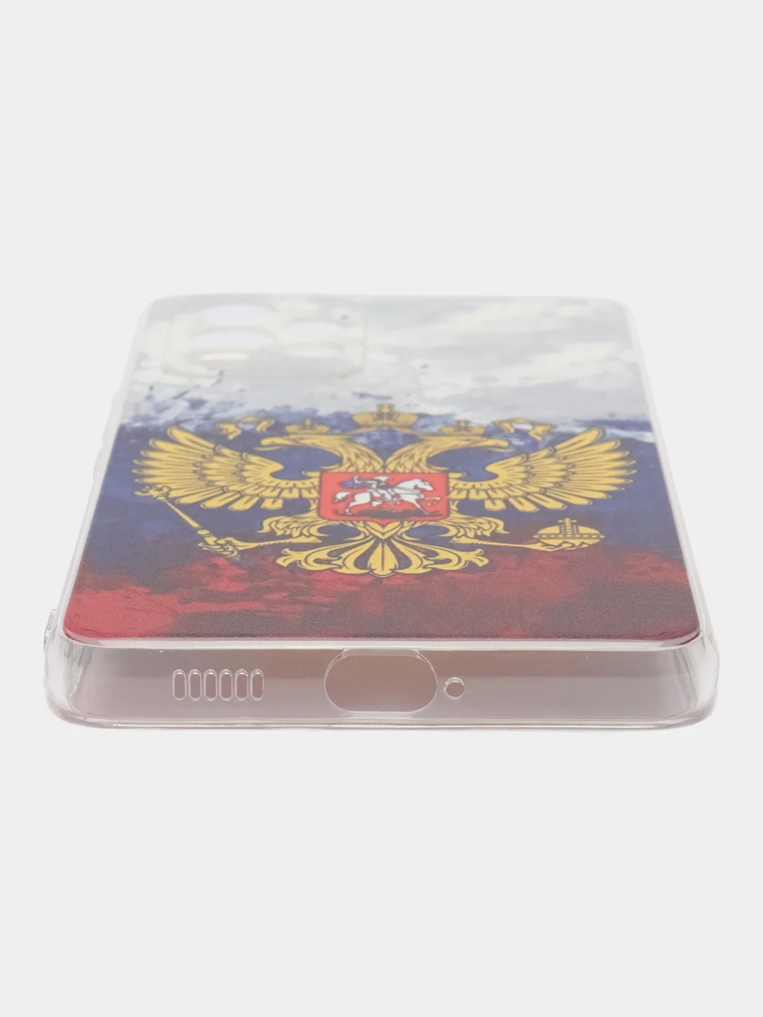 Синий чехол на Samsung Galaxy A53 5G / Галакси А53 5G прозрачный, с рисунком, защита камеры