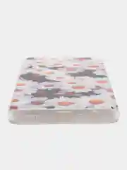 Золотой силиконовый чехол на Samsung Galaxy A32 / Самсунг А32 прозрачный с рисунком, защита камеры