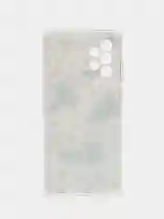 Золотой силиконовый чехол на Samsung Galaxy A52/A52s / Самсунг А52/A52s прозрачный, с рисунком