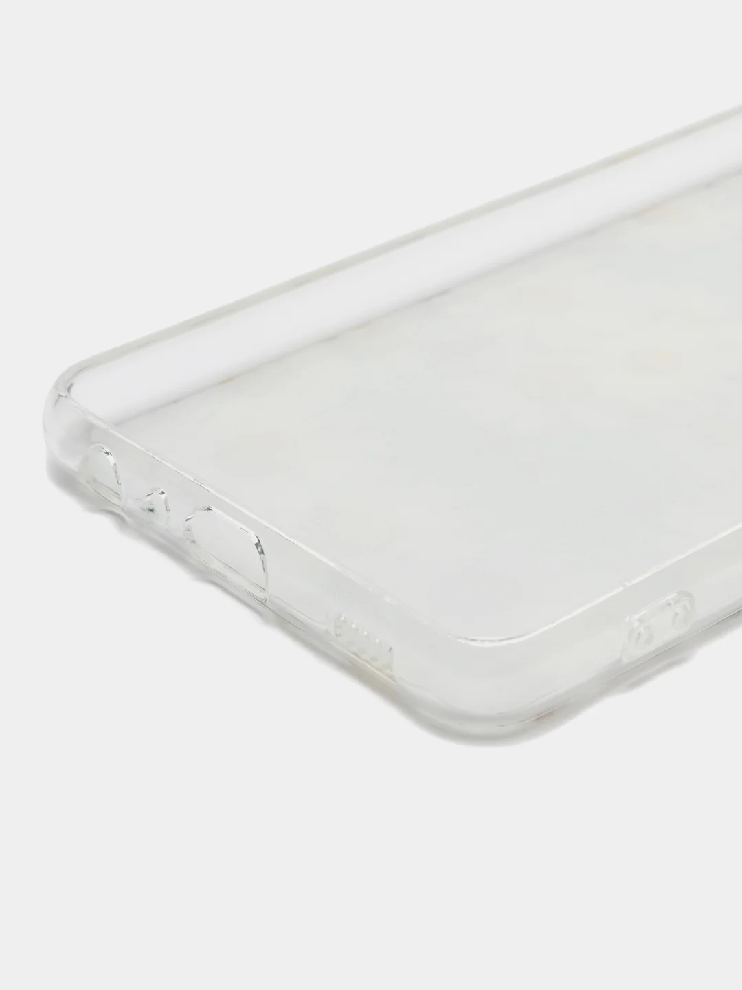 Золотой силиконовый чехол на Samsung Galaxy A52/A52s / Самсунг А52/A52s прозрачный, с рисунком