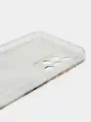Золотой силиконовый чехол на Samsung Galaxy A52/A52s / Самсунг А52/A52s прозрачный, с рисунком