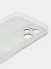 Песочный хаки силиконовый чехол на Realme C35 / Реалми С35 прозрачный, с рисунком, защита камеры