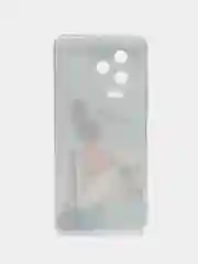 Тёмно-серый чехол на Infinix Note 12 Pro 4G/Note 12 2023 / Инфиникс Нот 12 2023 прозрачный, с рисунком