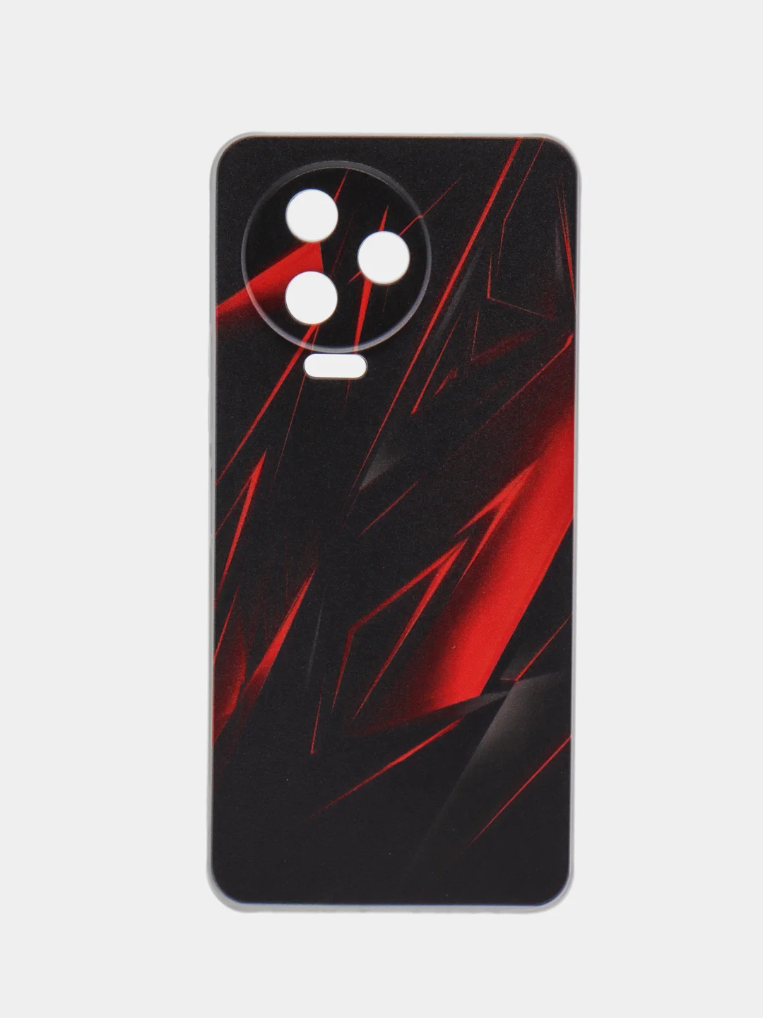 Красный чехол на Infinix Note 12 Pro 4G/Note 12 2023 / Инфиникс Нот 12 2023 прозрачный, с рисунком