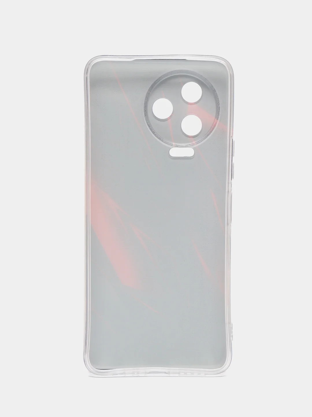 Красный чехол на Infinix Note 12 Pro 4G/Note 12 2023 / Инфиникс Нот 12 2023 прозрачный, с рисунком